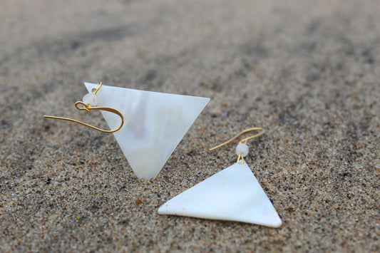 Moonstone and Mother of Pearl Earrings