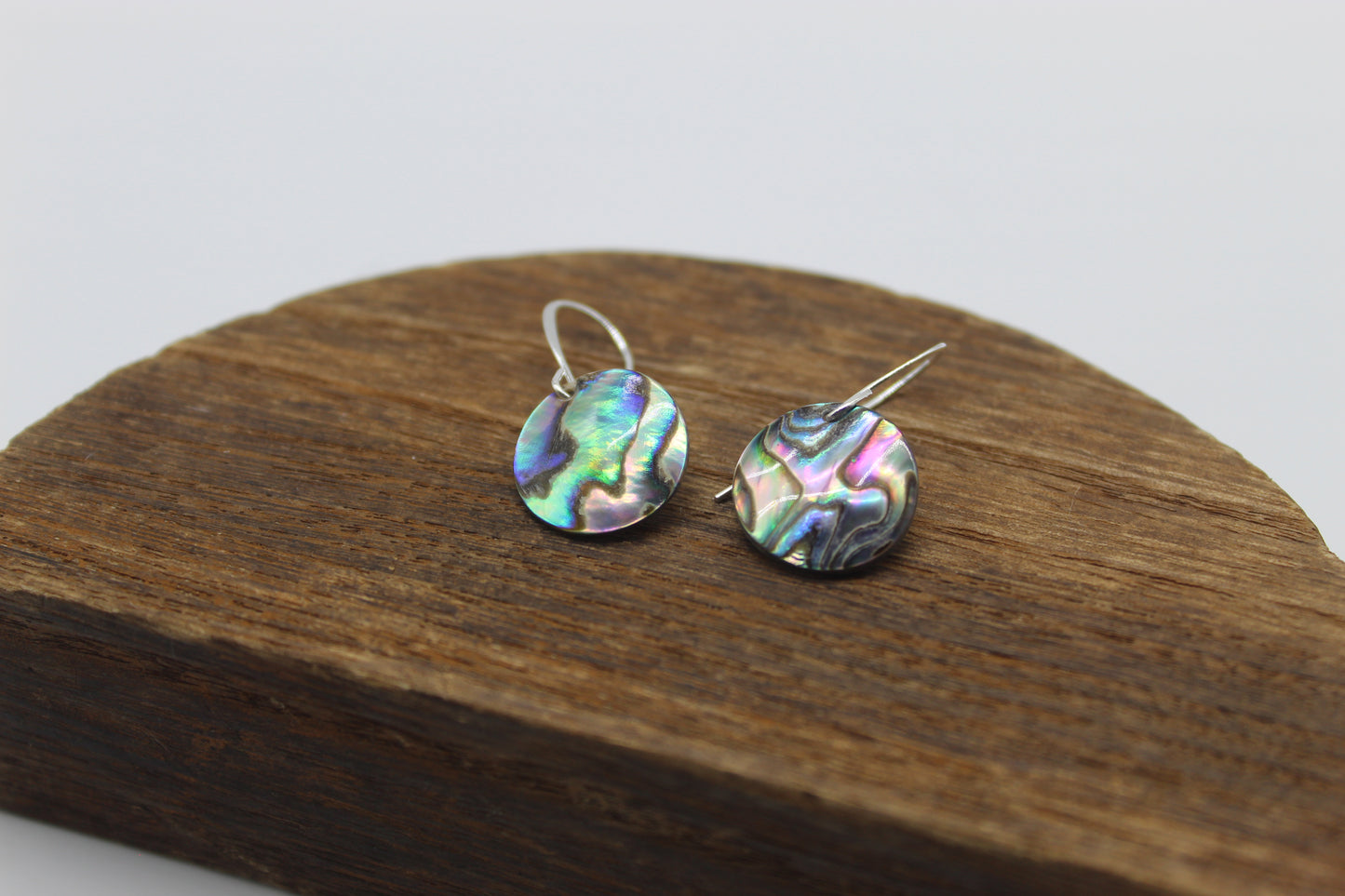 Hand-Cut Abalone Earrings