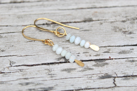 Peruvian Amazonite Gemstone Drop Earrings