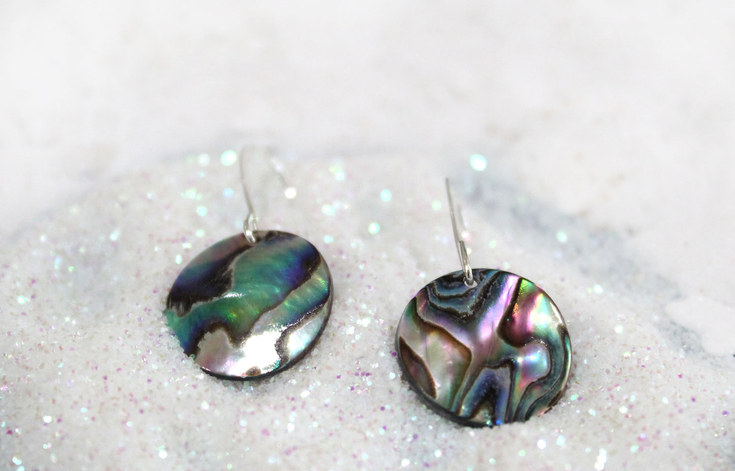 Hand-Cut Abalone Earrings