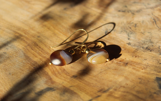 Natural Agate Earrings