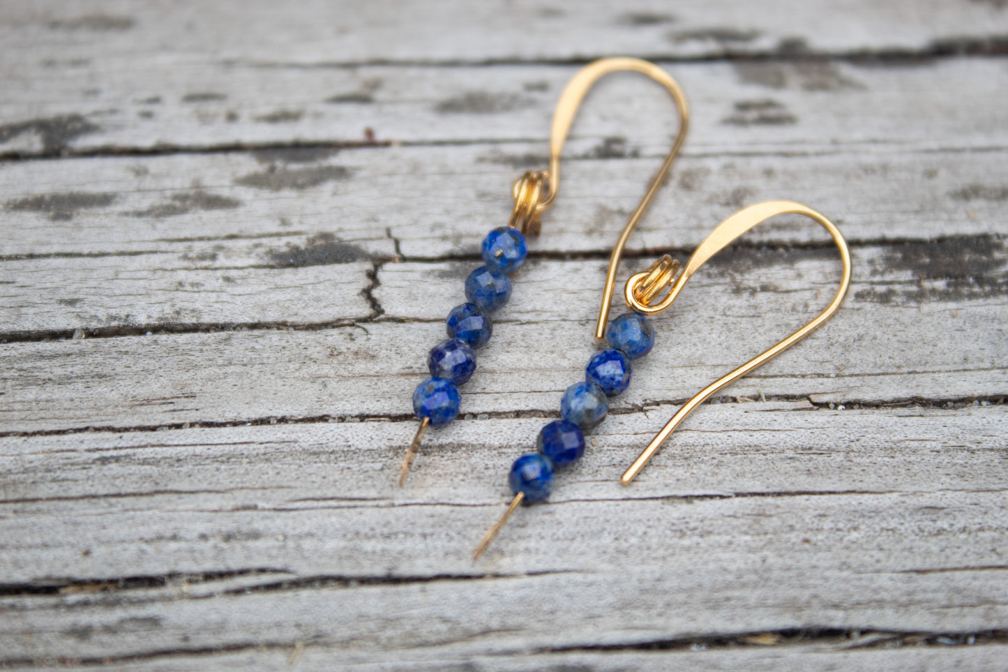 Lapis Lazuli Gemstone Drop Earrings