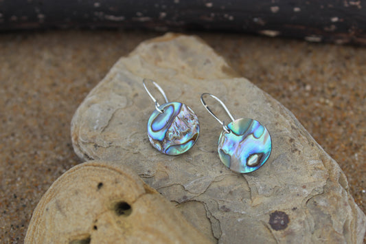 Abalone Silver Earrings