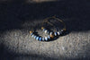 Deep Current Afghani Lapis gold hoop earrings by Luminous Moon